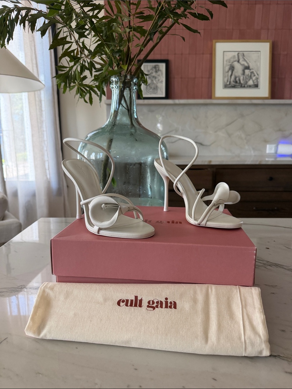 Cult Gaia White Cassidy Sandal size 37
